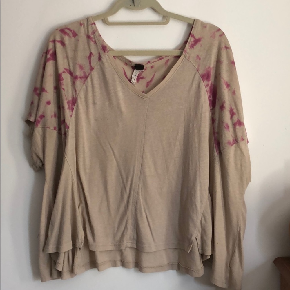 Pink Tie Dye FP Beach Top